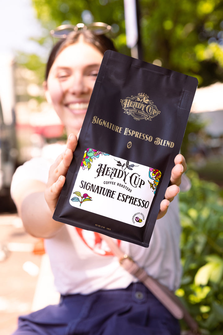 Heady Cup Coffee Roasters Espresso Roast Locally Roasted Coffee