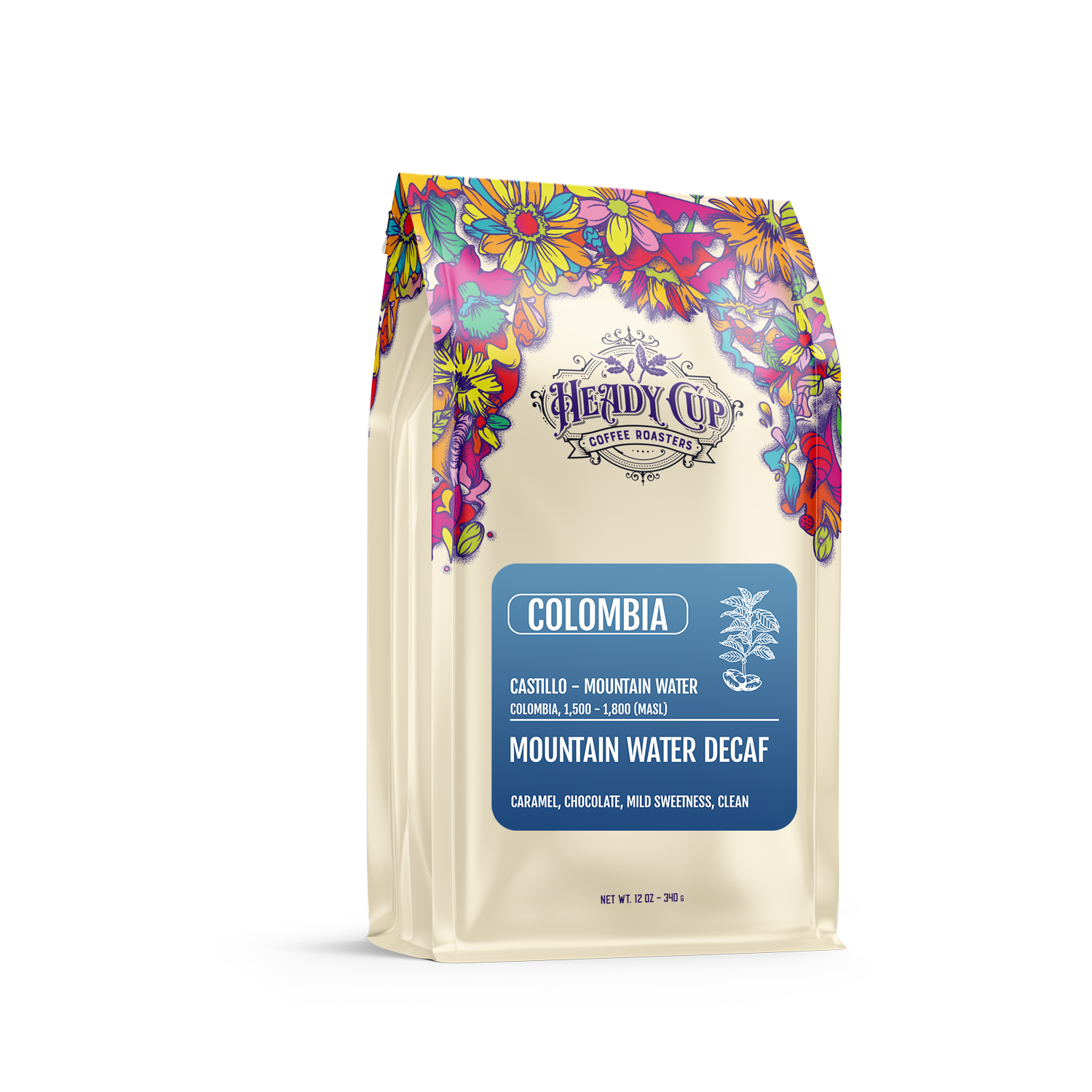 Colombia Mountain Water Decaf Coffee | Heady Cup – Heady Cup
