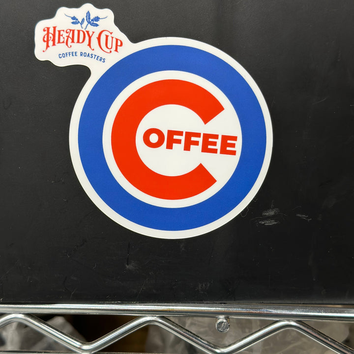 Heady Cup Coffee Roasters Chicago Sticker. Local Roasted Coffee.