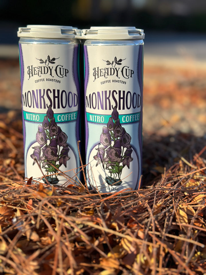 Monkshood Nitro Cold Brew Cans 4-Pack - Nitro Infused Cold Brew