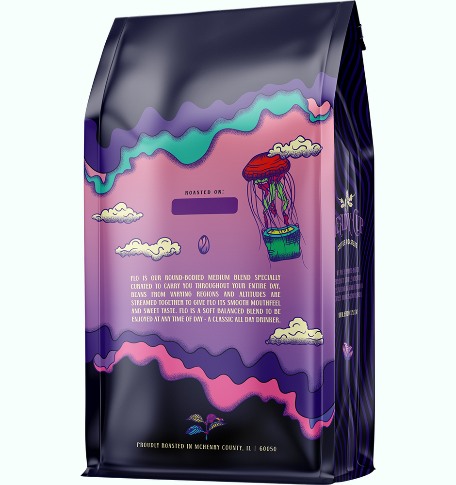
                  
                    FLO IS OUR ROUND-BODIED MEDIUM BLEND SPECIALLY CURATED TO CARRY YOU THROUGHOUT YOUR ENTIRE DAY. BEANS FROM VARYING REGIONS AND ALTITUDES ARE STREAMED TOGETHER TO GIVE FLO ITS SMOOTH MOUTHFEEL AND SWEET TASTE. FLO IS A SOFT BALANCED BLEND TO BE ENJOYED AT ANY TIME OF DAY - A CLASSIC ALL DAY DRINKER.  
                  
                