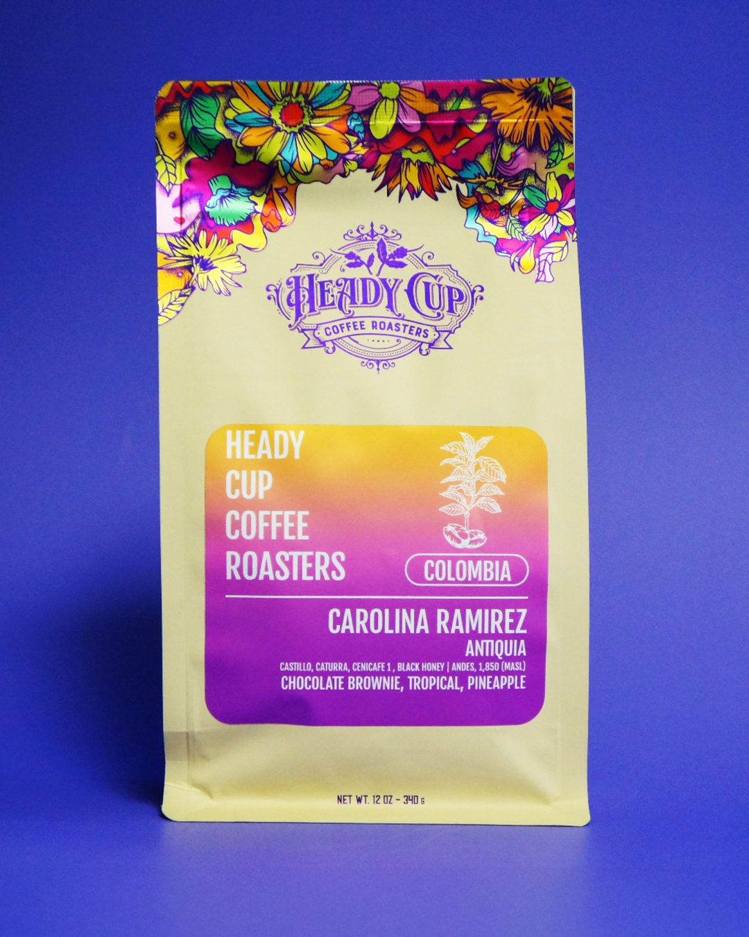 Heady Cup Coffee Roasters Carolina Ramirez Black Honey Brownie Colombia Single Origin