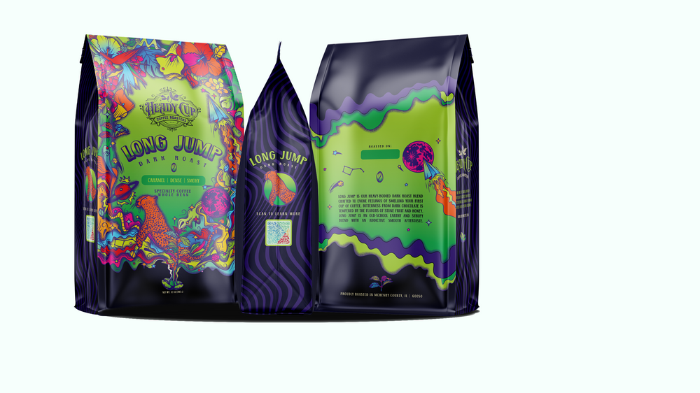 Long Jump is an old school blend reminding you of your first cup of coffee. This earthy, syrupy, and smooth aftertaste will have you coming back for more. This is your grandfather's cup of coffee reimagined. 